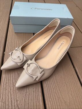 C.Paravano Women's Pumps US 9 Eu 39.5 
Camel color